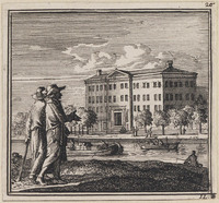 KG 05791
<br/>
Het Nieuw Gebouw, maar voor een korte tijd / Is 't nest zo mooi; wat heeft m'er an? Want, op zijn best, zo moet m'er van.
<br/>
<em>Luyken, Jan (1649-1712)</em>